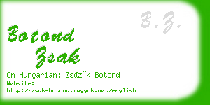 botond zsak business card